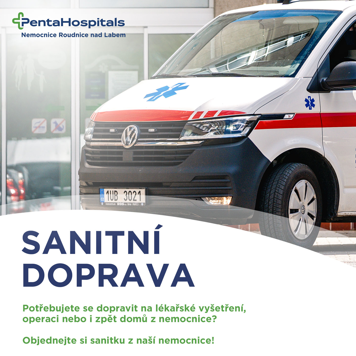 Nemocnice Roudnice nad Labem - aktuality - Objednejte si sanitku z naší nemocnice